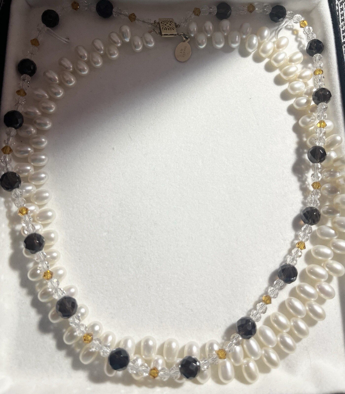 ESTATE 10k Yellow Gold Cultured Pearls Beads Doble Strand Necklaces 51.49G