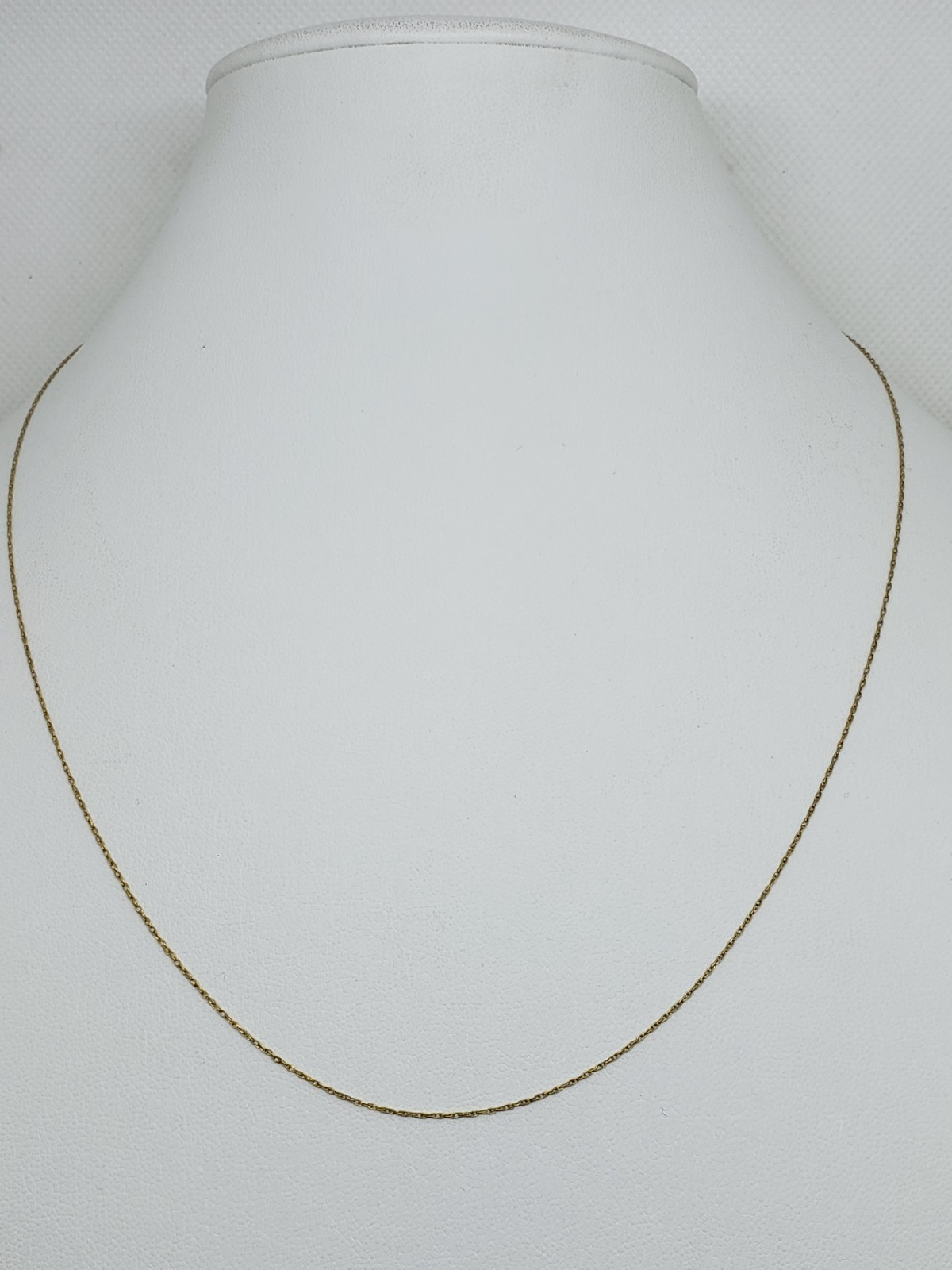 Real 10K Yellow Gold 1mm Loose Rope Chain Necklace 18.75″ Inch 0.5g Delicate