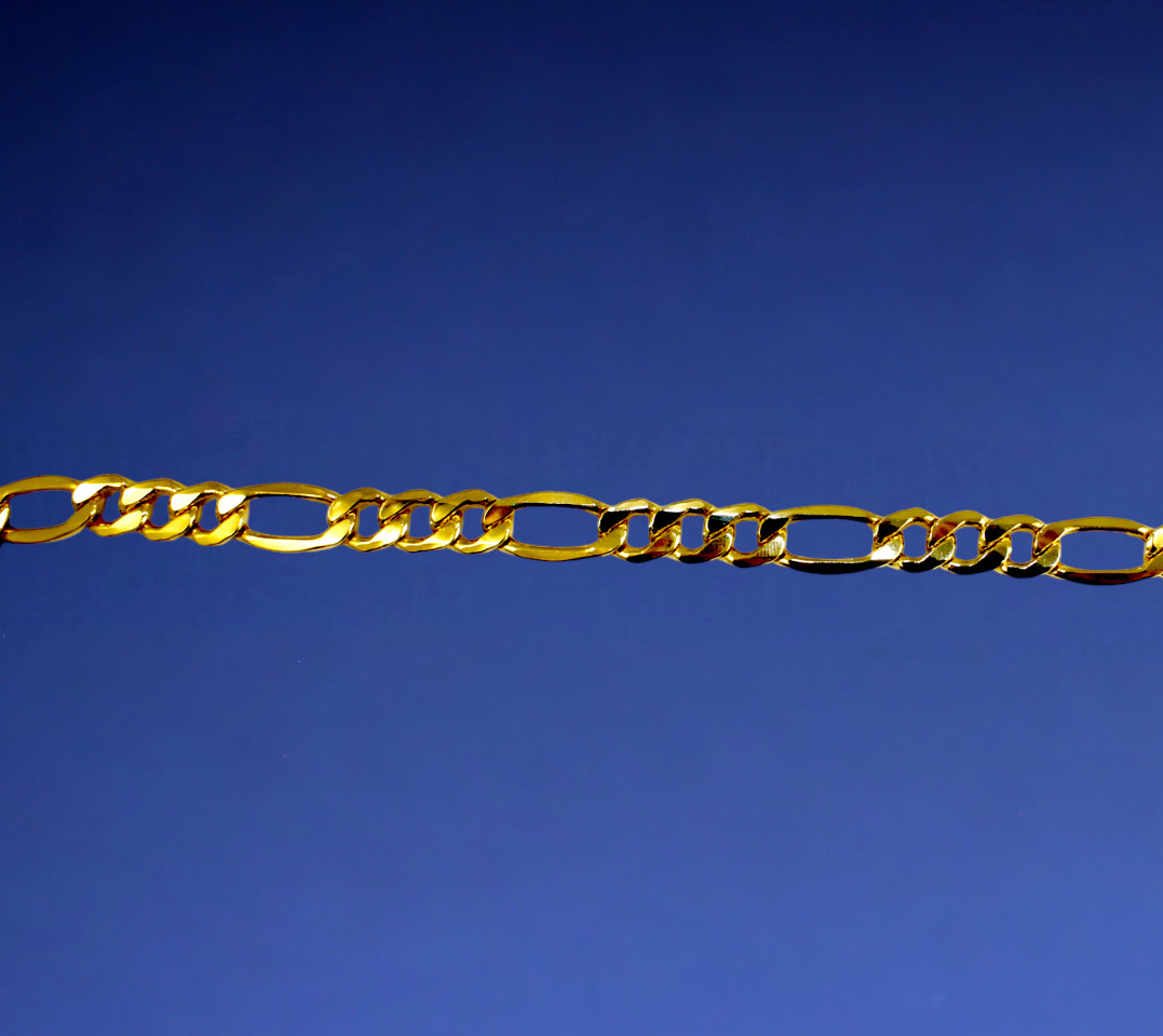 10K Yellow Gold 2mm-11mm SOLID Figaro Chain Necklace All Sizes Real Gold