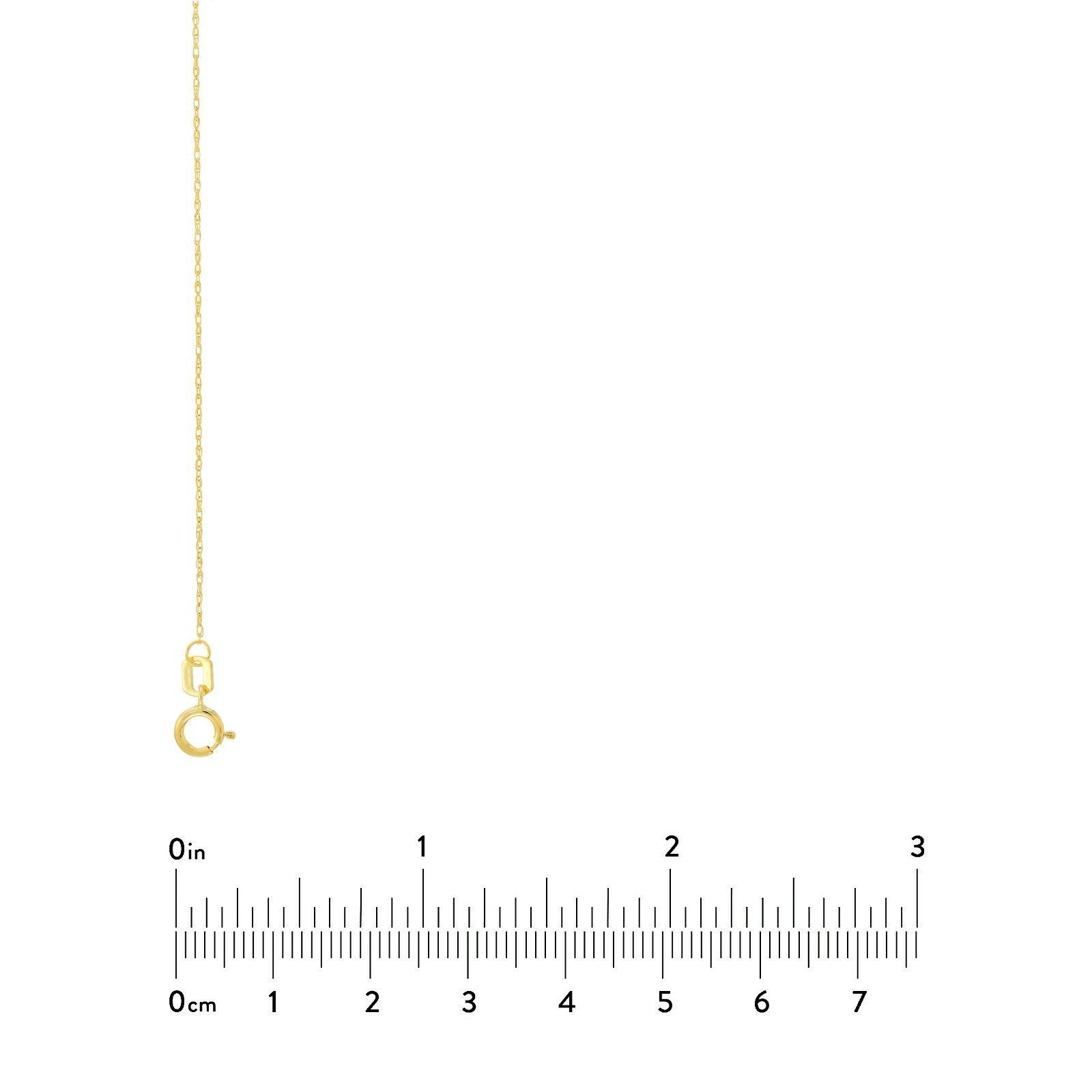 0.65MM OPEN DAINTY ROPE CHAIN NECKLACE REAL 10K YELLOW GOLD