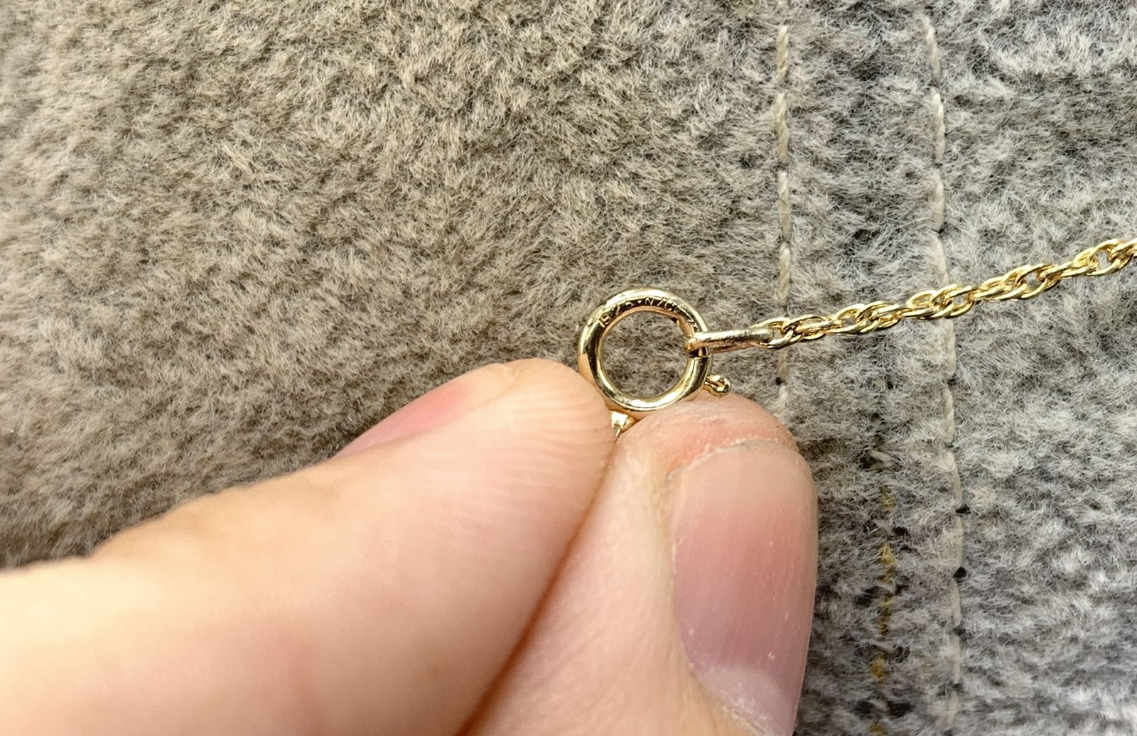 Gold Plated Sterling Silver, Quartz Crystal Tear Drop Pendant Necklace