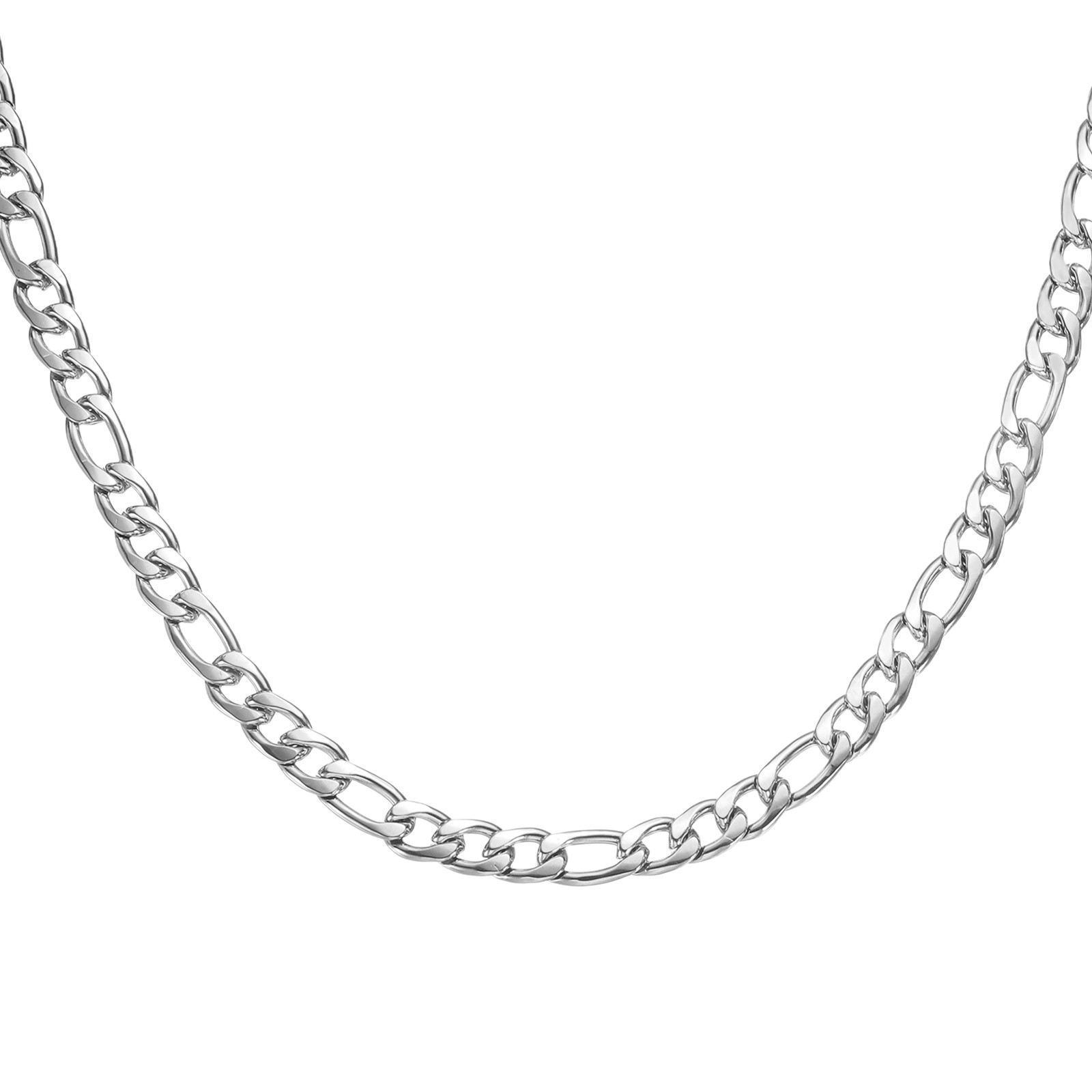 Mens Chains Necklaces 9mm 30 Inch Long Stainless Steel Chain Necklace, Silver