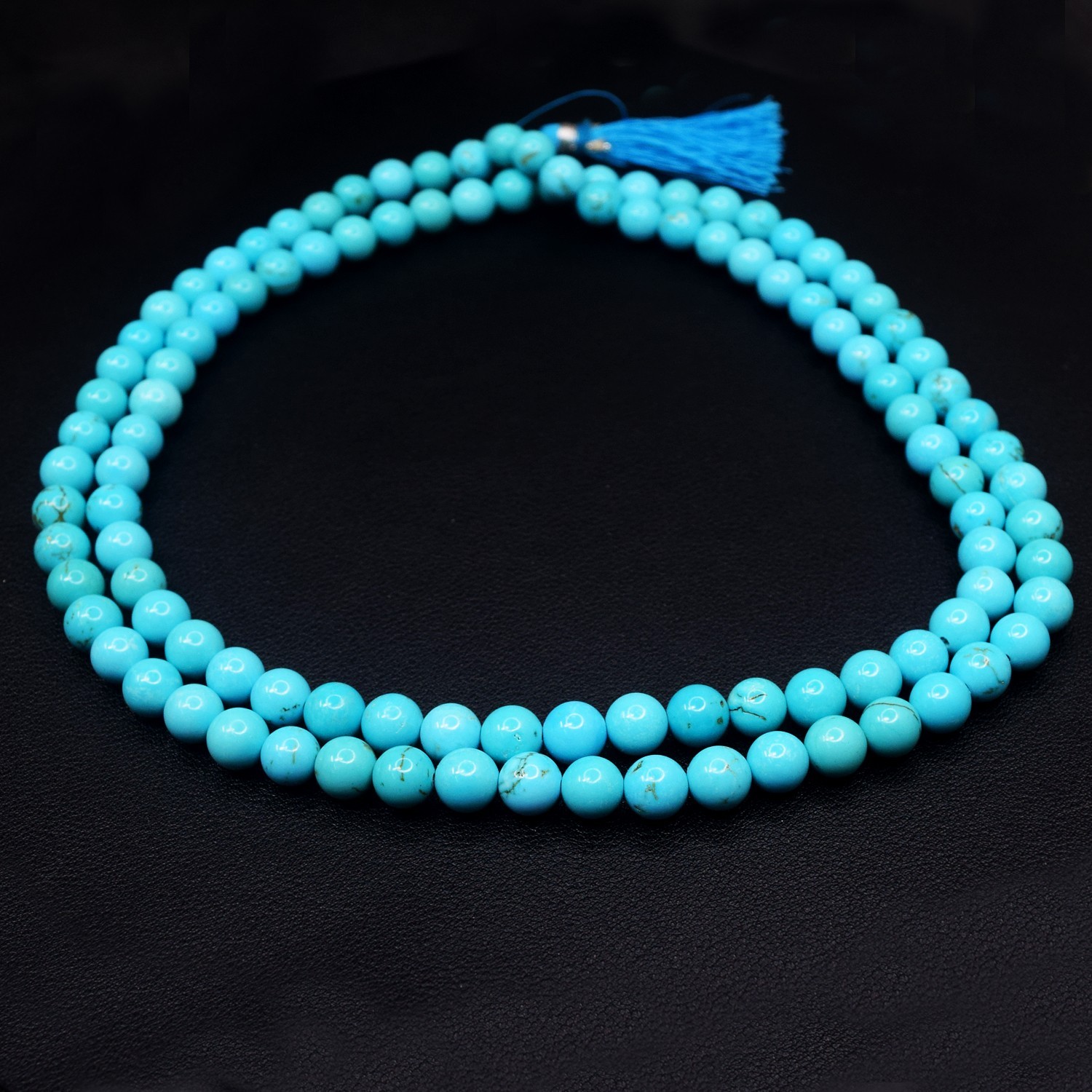 Single Strand Howlite 445.00 Cts Best Beaded 108 Prayer Mala Necklace RK 120 AZ1