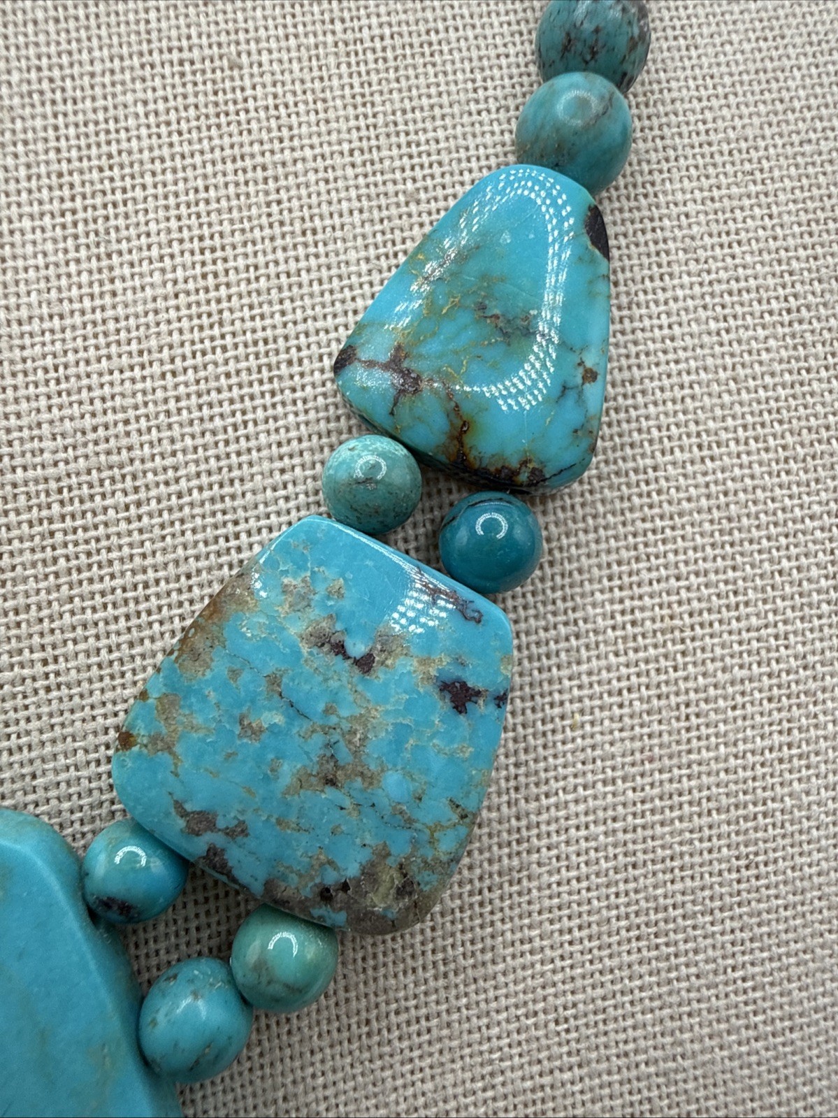 Jay King Natural Mongolian Spider Web Turquoise 925 Necklace NWT Orig. $248