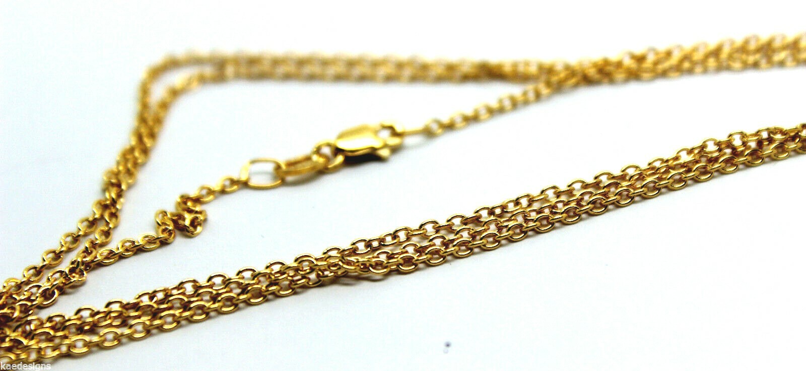 Genuine 9ct Yellow Gold Belcher Chain Necklace 70cm 3.82grams