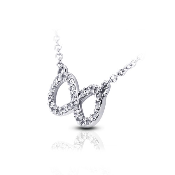 0.57ctw E VS1 Round Brilliant Earth Mined Certified Diamonds White Gold Pendant
