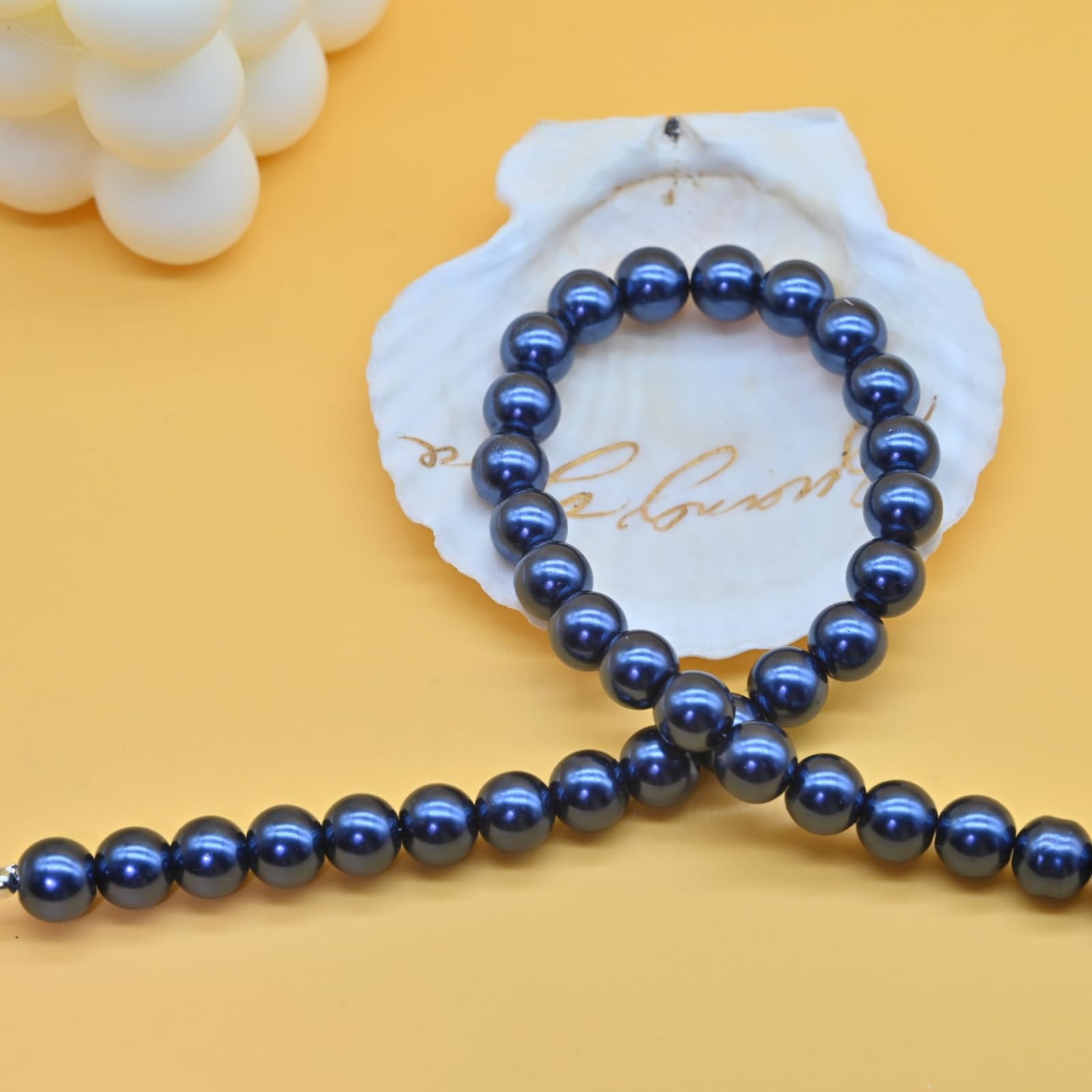 Colorful Mood Choker Baroque Bead Imitation Pearls Necklace, Women, Adults Simpl