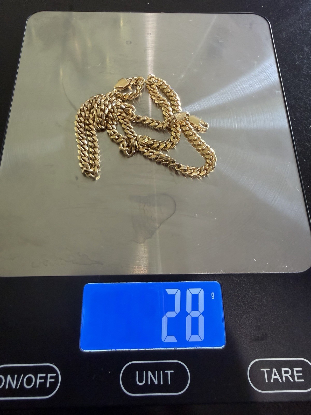 Italian 925 Gold Cuban Chain 5mm 18 Inch Necklace Italy Stamped