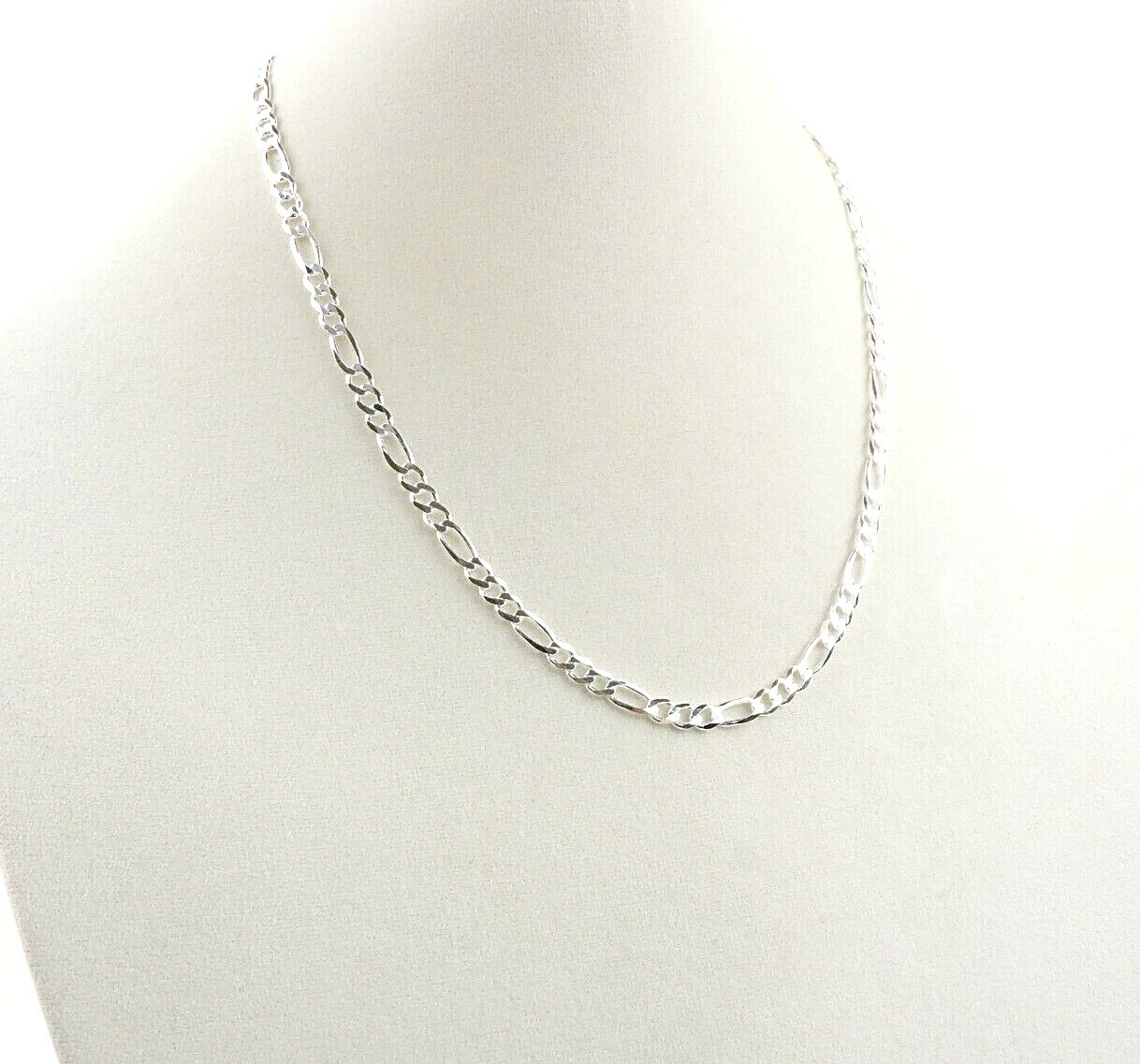 Sterling Silver 5 mm 120 Gauge Figaro Necklace 16″ – 30″ – Free Gift Packaging