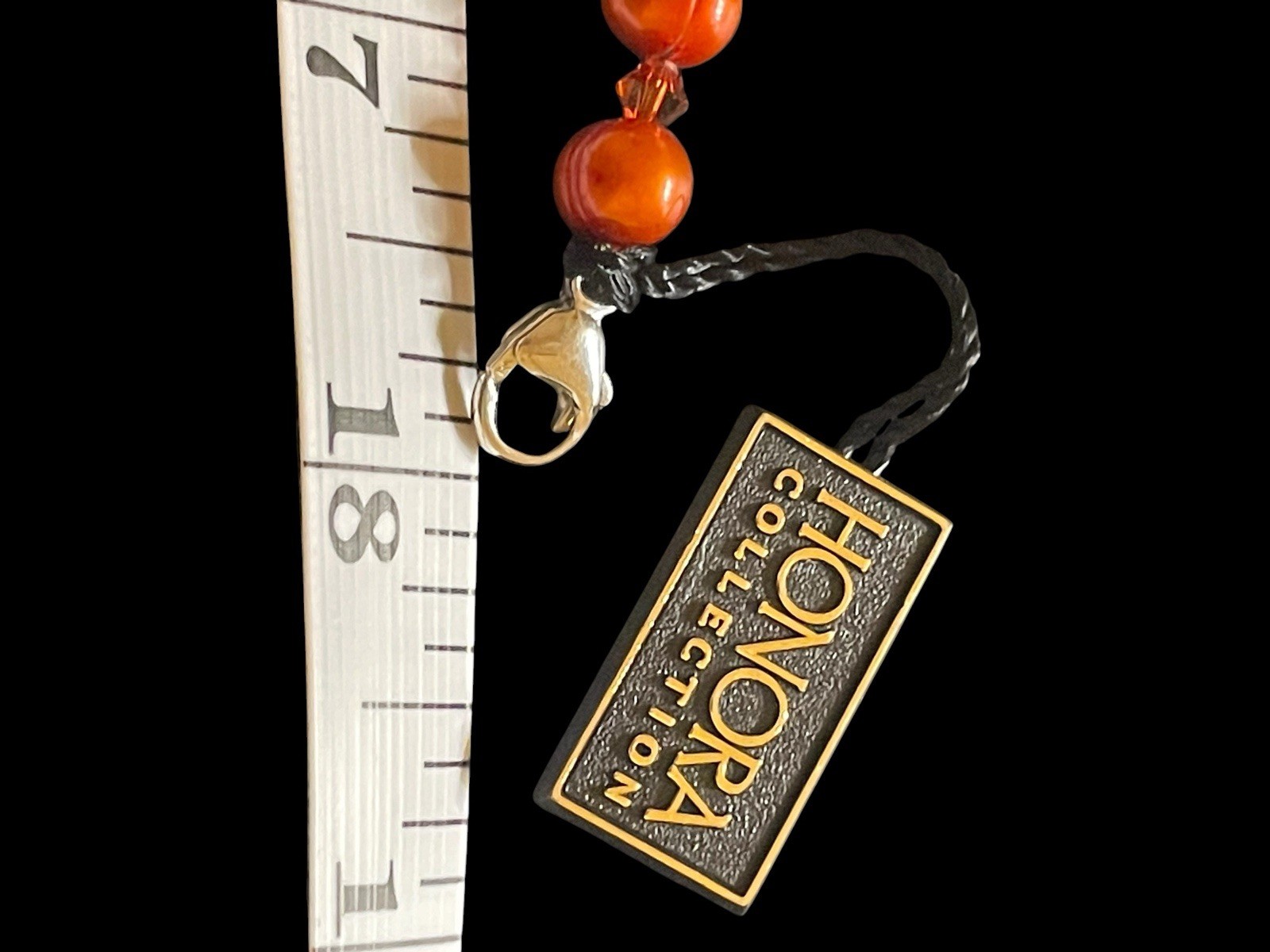 SET OF TWO STRANDS HONORA METALIC ORANGE FRESHWATER PEARL NECKLACES NEW IN BOX