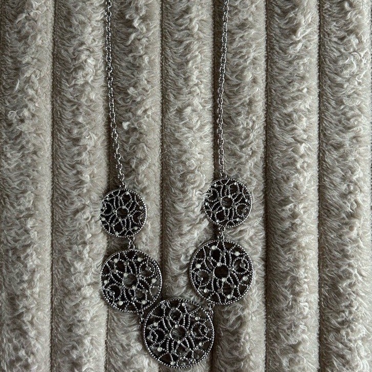 Lane Bryant Nickel Free Silver Necklace with Extender