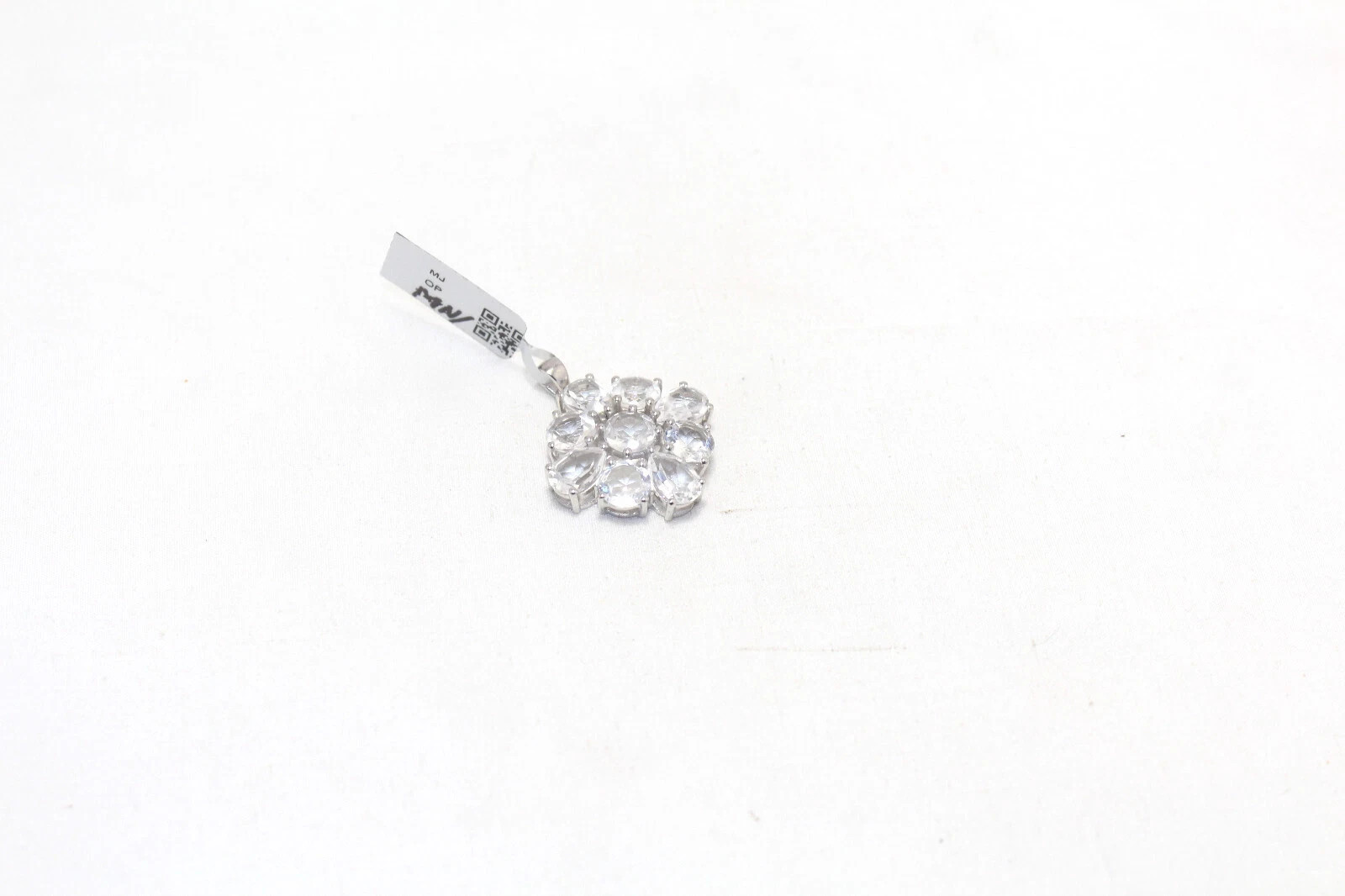 925 Sterling Silver Crystal Gem Stone Women Men Unisex Pendant