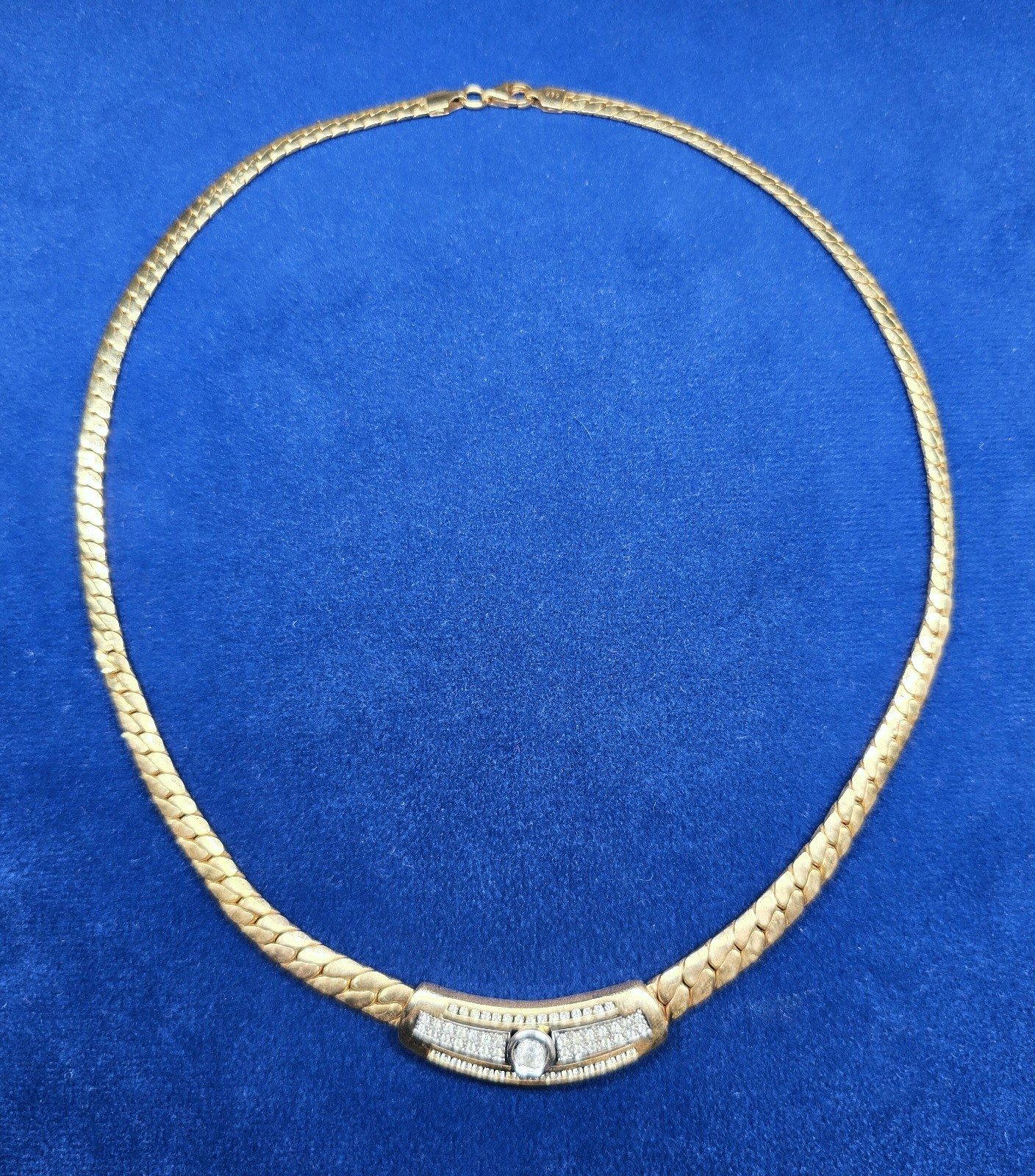 Vintage Solid 14K 585 Yellow Gold Necklace 17” ,21 grams approx, Germany