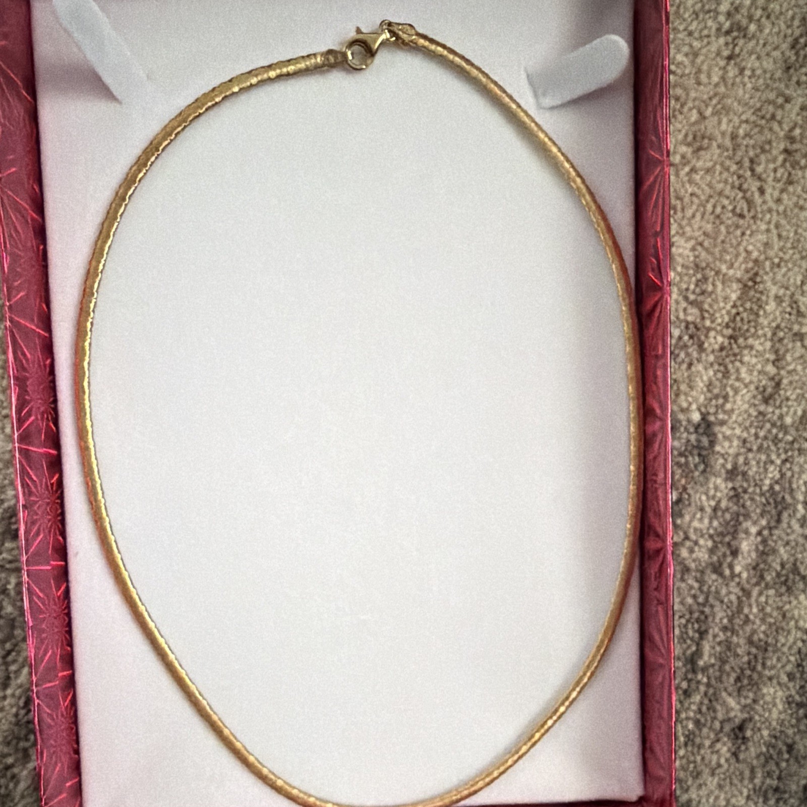925 silver Yellow Gold plated Snake Chain Necklace with Lobster Clasp 10.41g