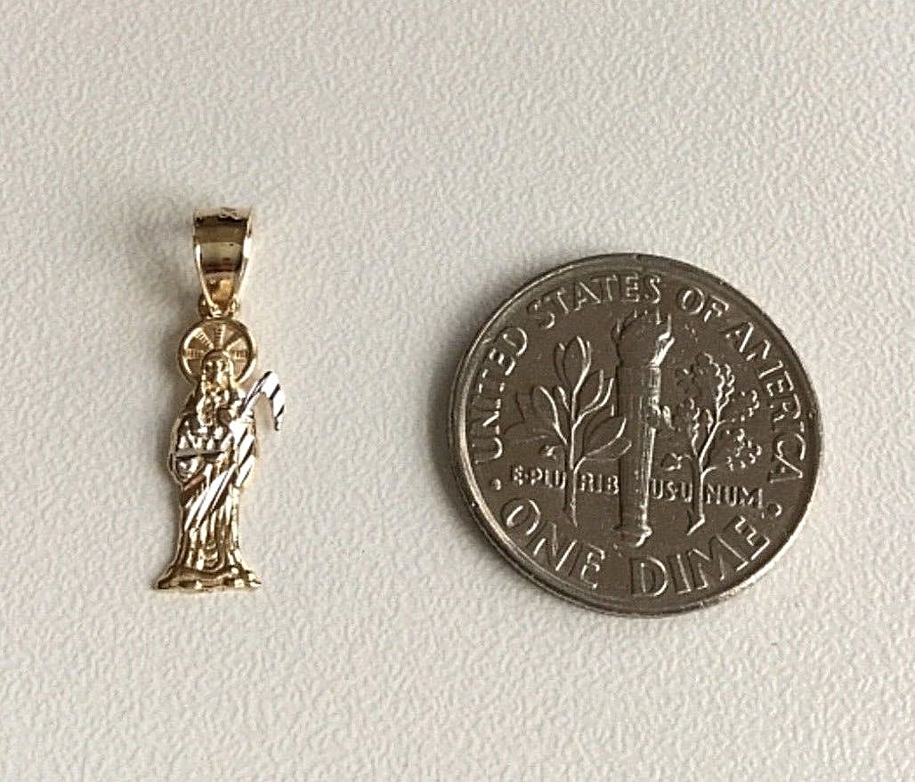 14K SOLID GOLD GRIM REAPER PENDANT- 20mm/0.78 inches Grim Reaper Pendant -PT99