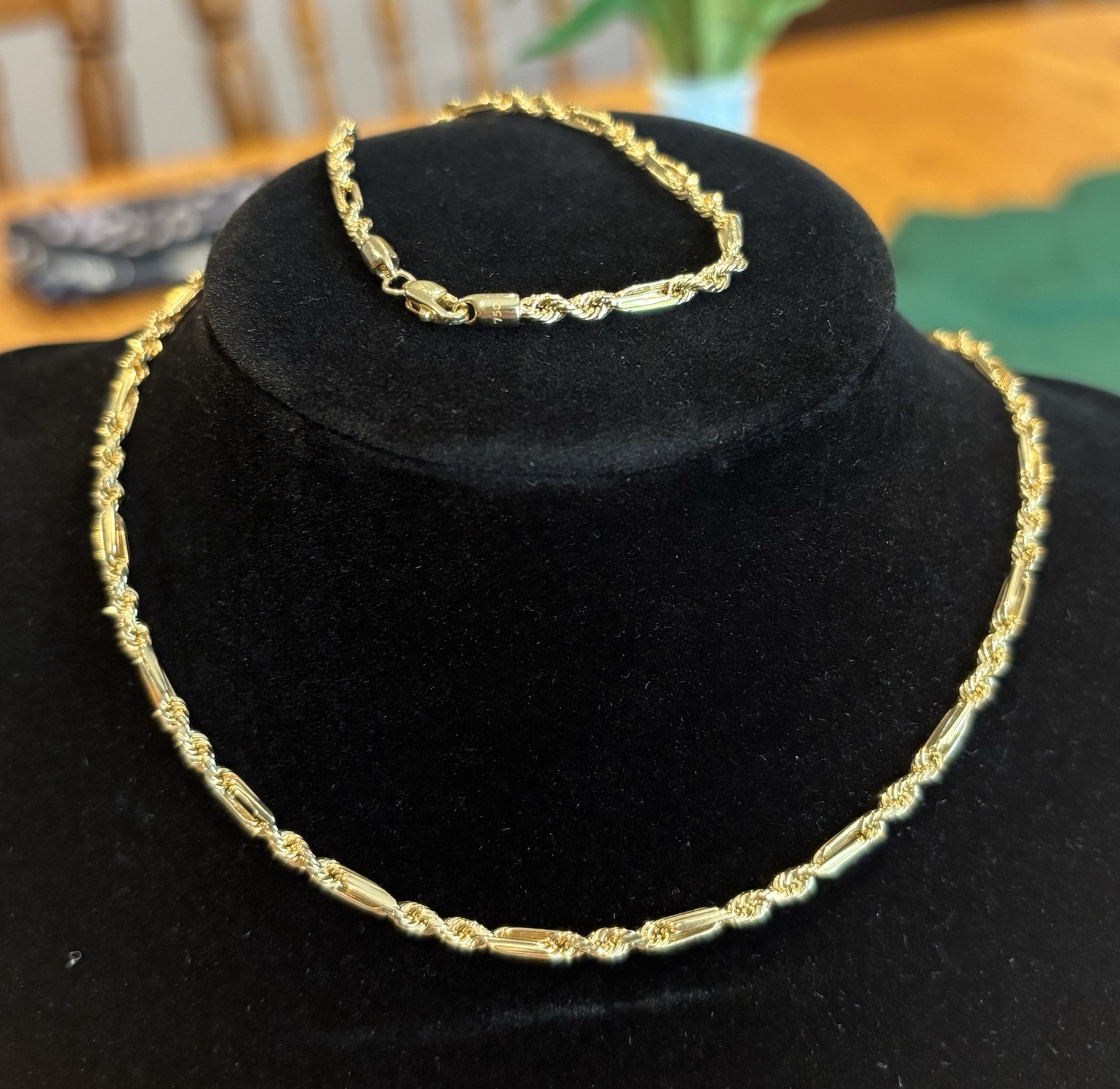 18k real gold Milano Rope Chain
