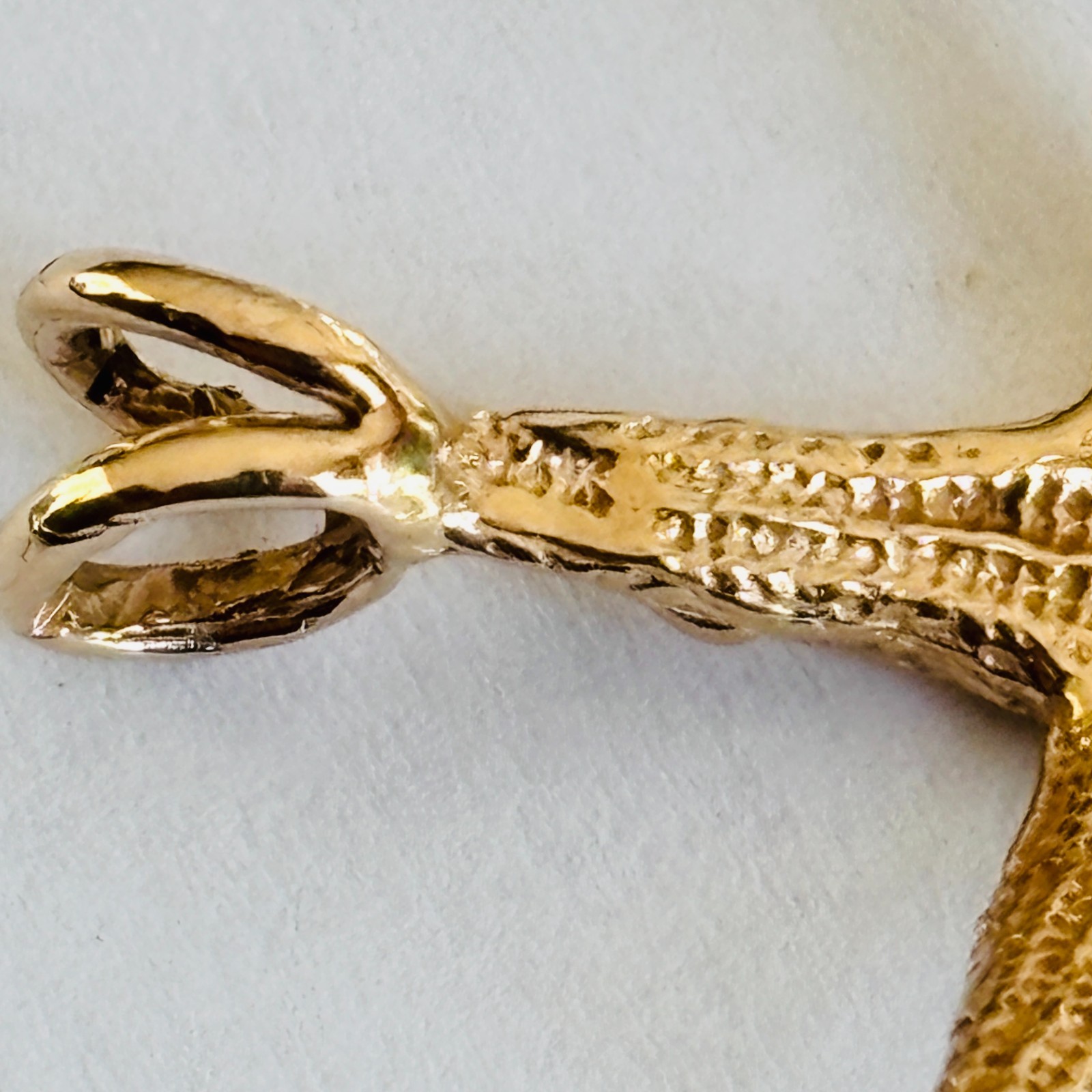 Vintage 14K Yellow Gold Starfish Nautical Beach Sea Life 1″ Pendant 1.5g