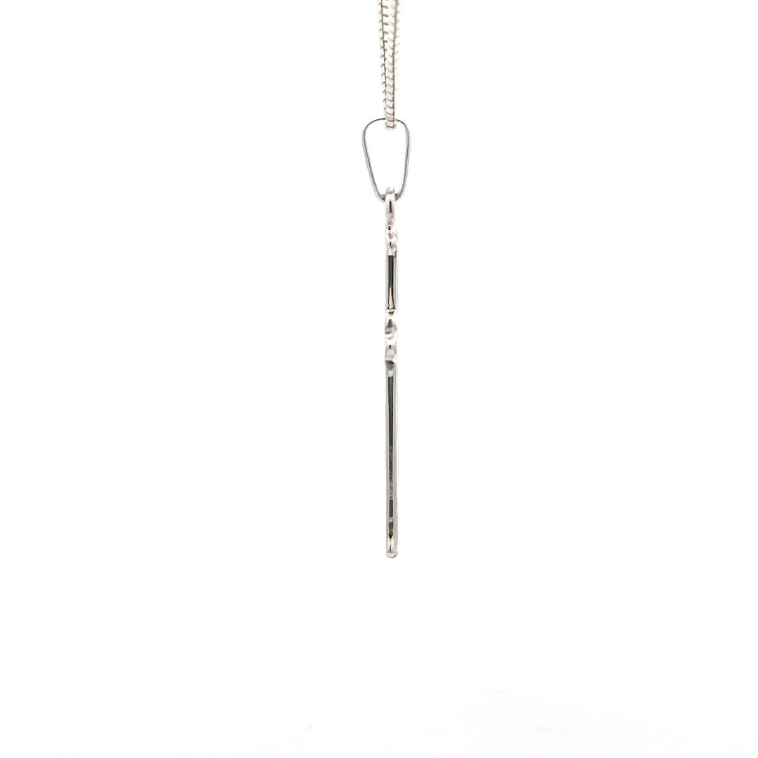 Sterling Silver Cross Pendant (3/4 x 1 1/2 Inch)