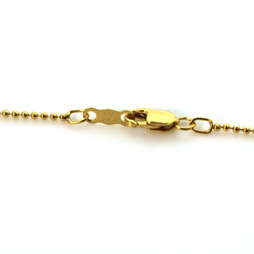 14K Gold Filled Necklace Chain- 1.2mm Ball Chain (16-30 inch) Made in USA