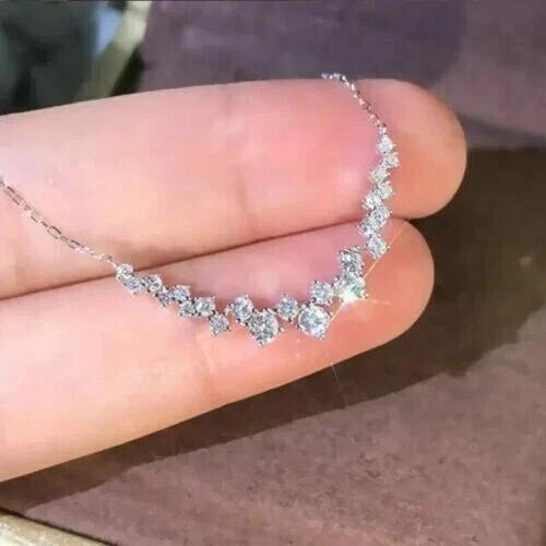 2.00Ct Round Cut Lab Created Diamond Women’s Pendant 14K White Gold Plated