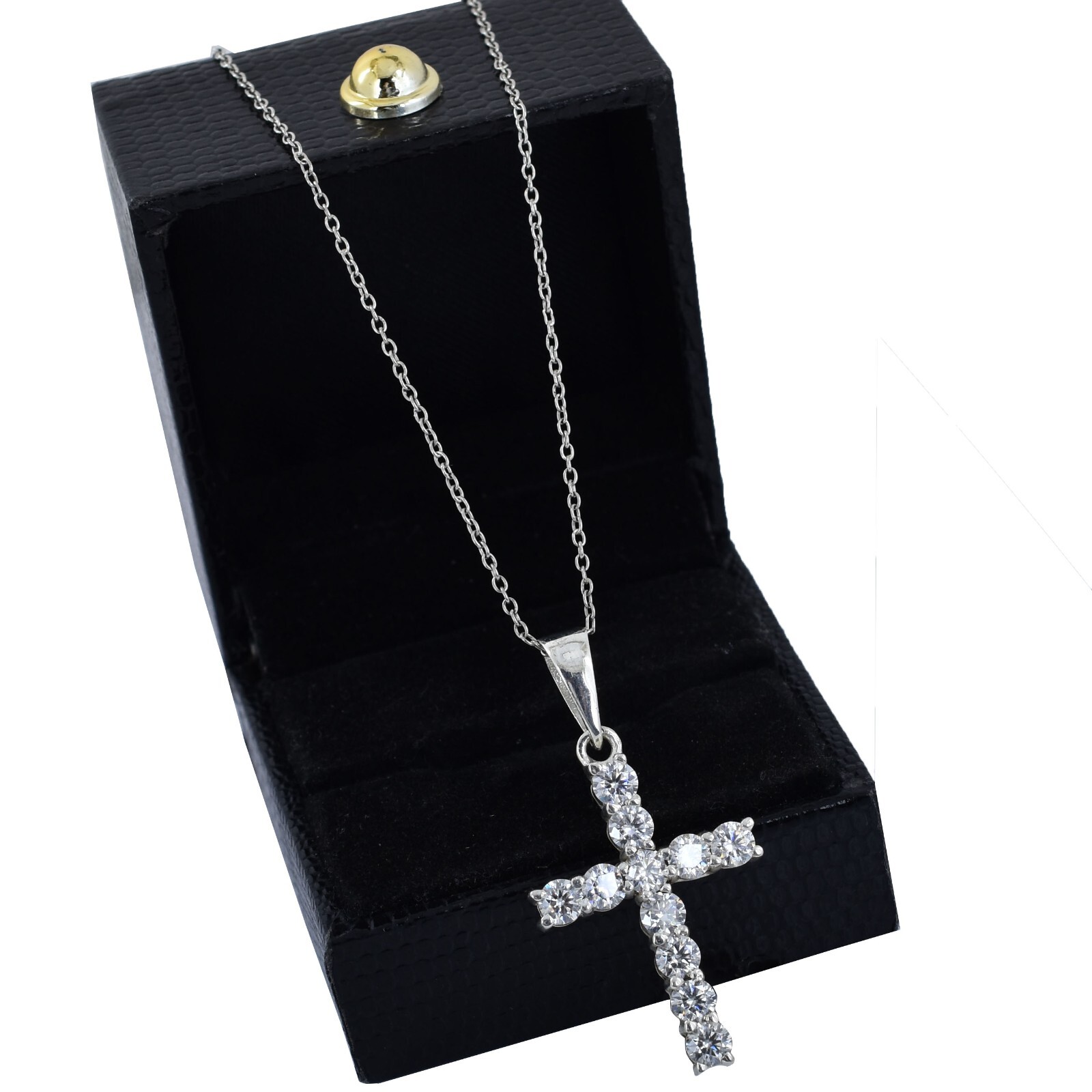Gorgeous 5.00 Ct Certified Diamond Cross Pendant, Unisex Gift. VIDEO
