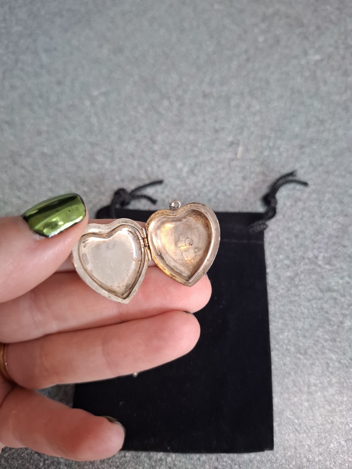 Vintage Sterling Silver Hallmarked Locket And Chain