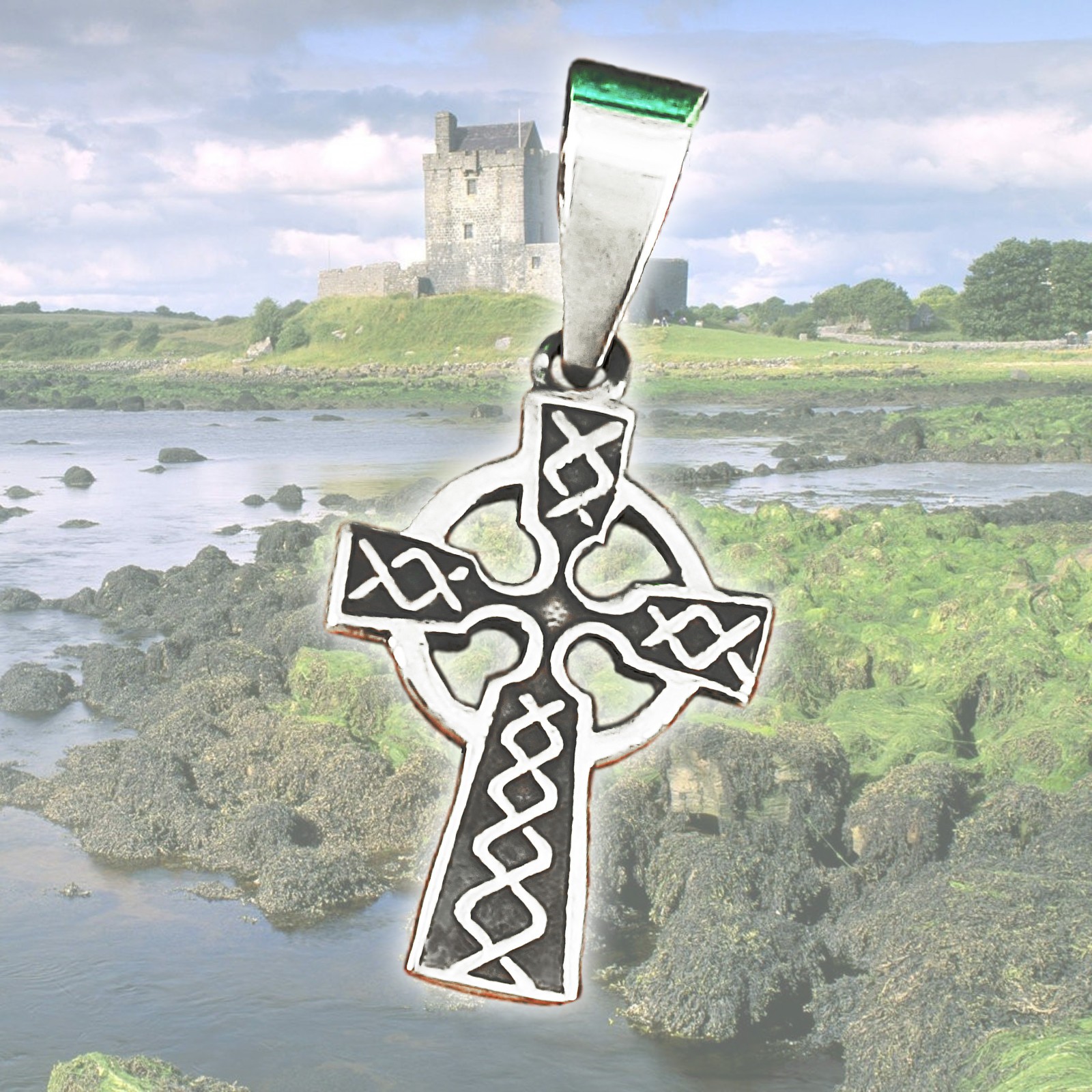 Celtic Cross Pendant- SOLID Sterling Silver – NEW!