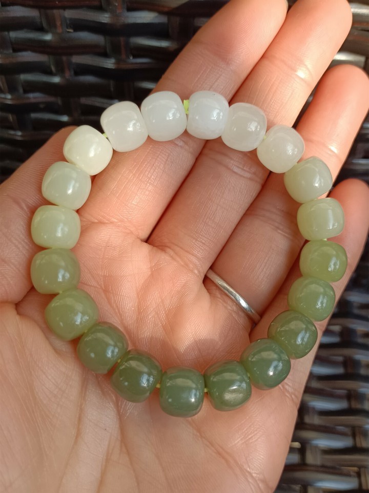 10mmCertificate True Hetian Jade Bracelets nephrite Jade Bracelet Fine jewelry