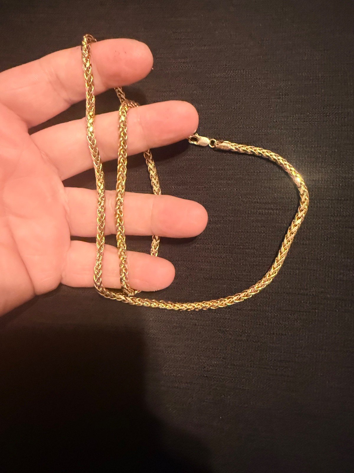 14k gold franco chain 24″ 16.1g 4mm