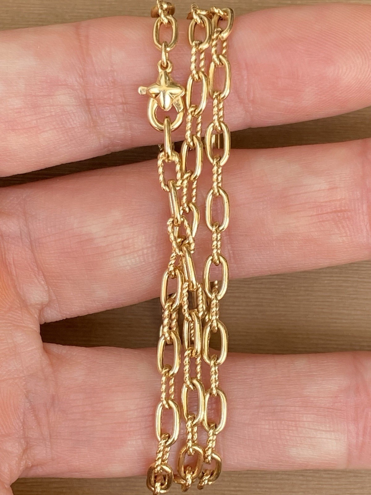 David Yurman 18K Gold Madison Necklace 3mm 18” Excellent $3950+