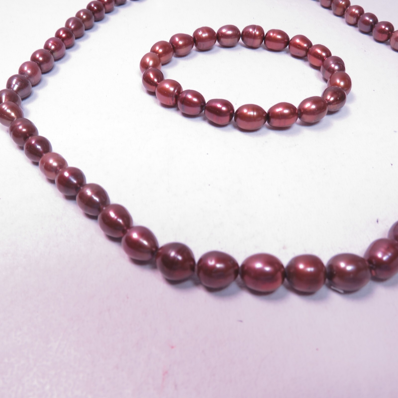 HONORA Bronze Pearl 925 Sterling Silver Necklace Bracelet
