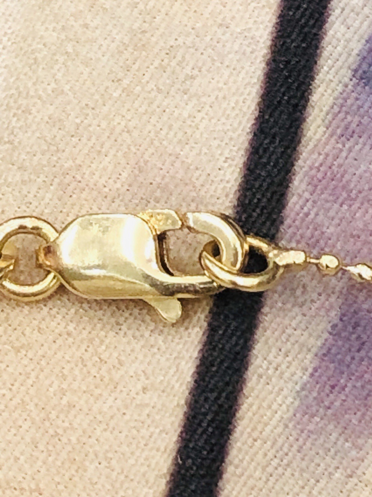 14KT YELLOW ROSE WHITE GOLD NECKLACE SIZE 17” LONG WEIGHT 3.2g NEW