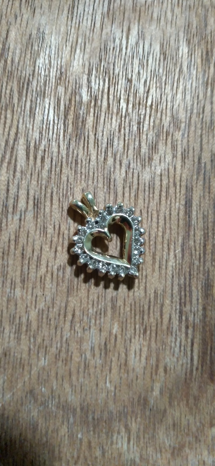 Vintage 10k Yellow Gold 20 Melee Diamond Heart Charm 2 Grams 😘 Sweetheart 😚