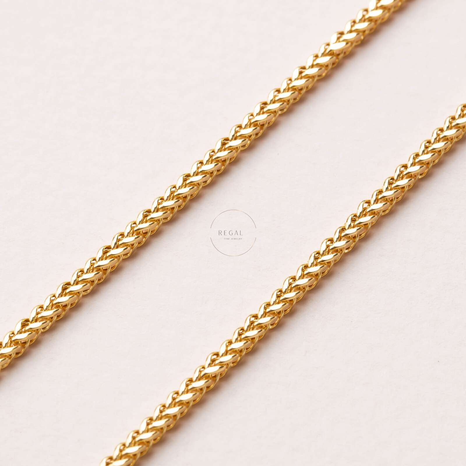 14K Gold Spiga (Wheat) Chain Necklace