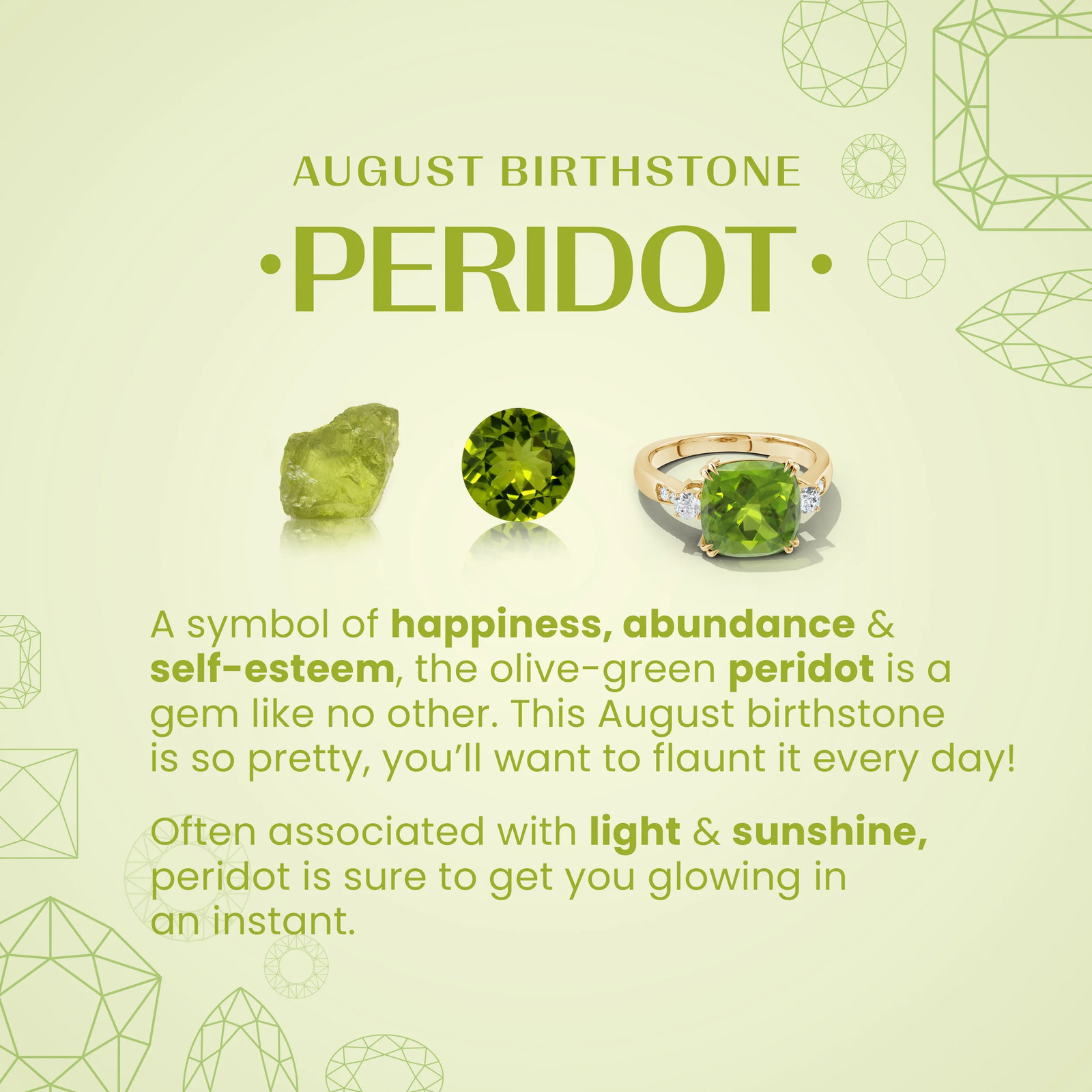 Angara Natural V-Bale Pear-Shaped Peridot Solitaire Pendant Necklace in Silver
