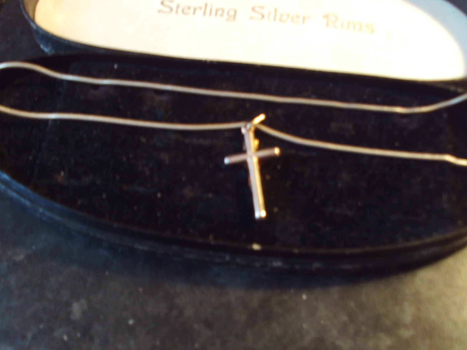 925 silver 16″ snake chain necklace 2 mm width silver crucifix pendant