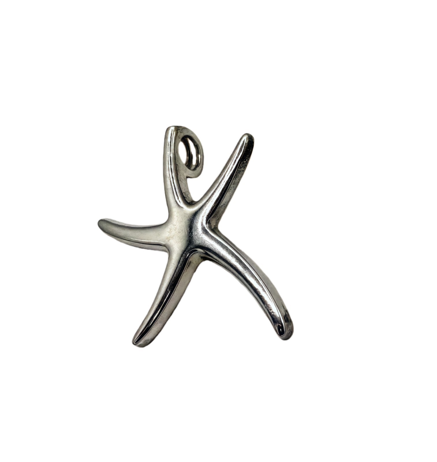Sterling Silver 925 Large Starfish Sea Star Pendant Beach Ocean Sea Life ATI