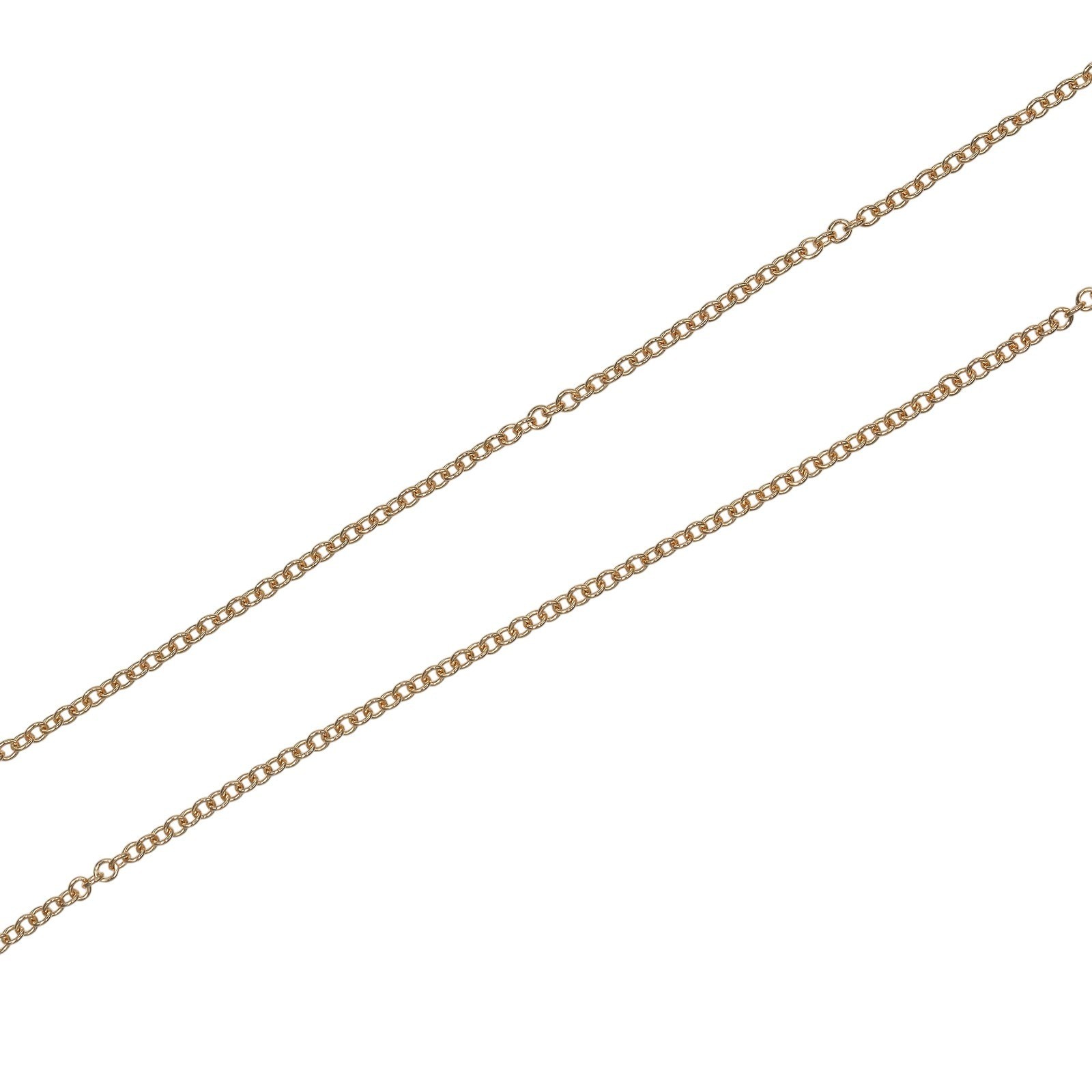 Tiffany & Co. T Smile Large Necklace K18 Rose Gold 17.3in Pink Gold