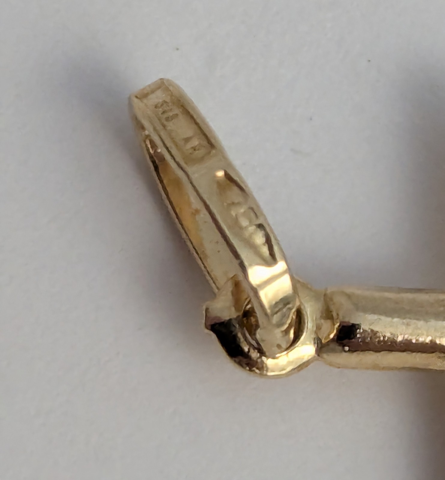 750 18K Solid Yellow Gold Jesus Crucifix Cross Pendant Charm 1.1gr 1″