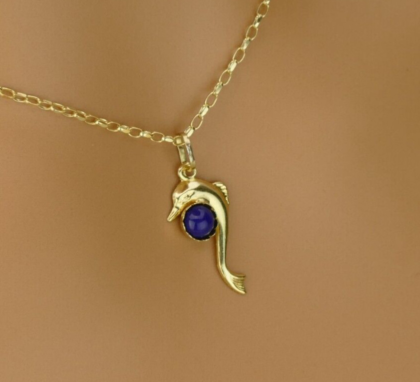 14ct Evil Eye, Gold Evil Eye, Dolphin Design, Gift for Adults, Gift for Children