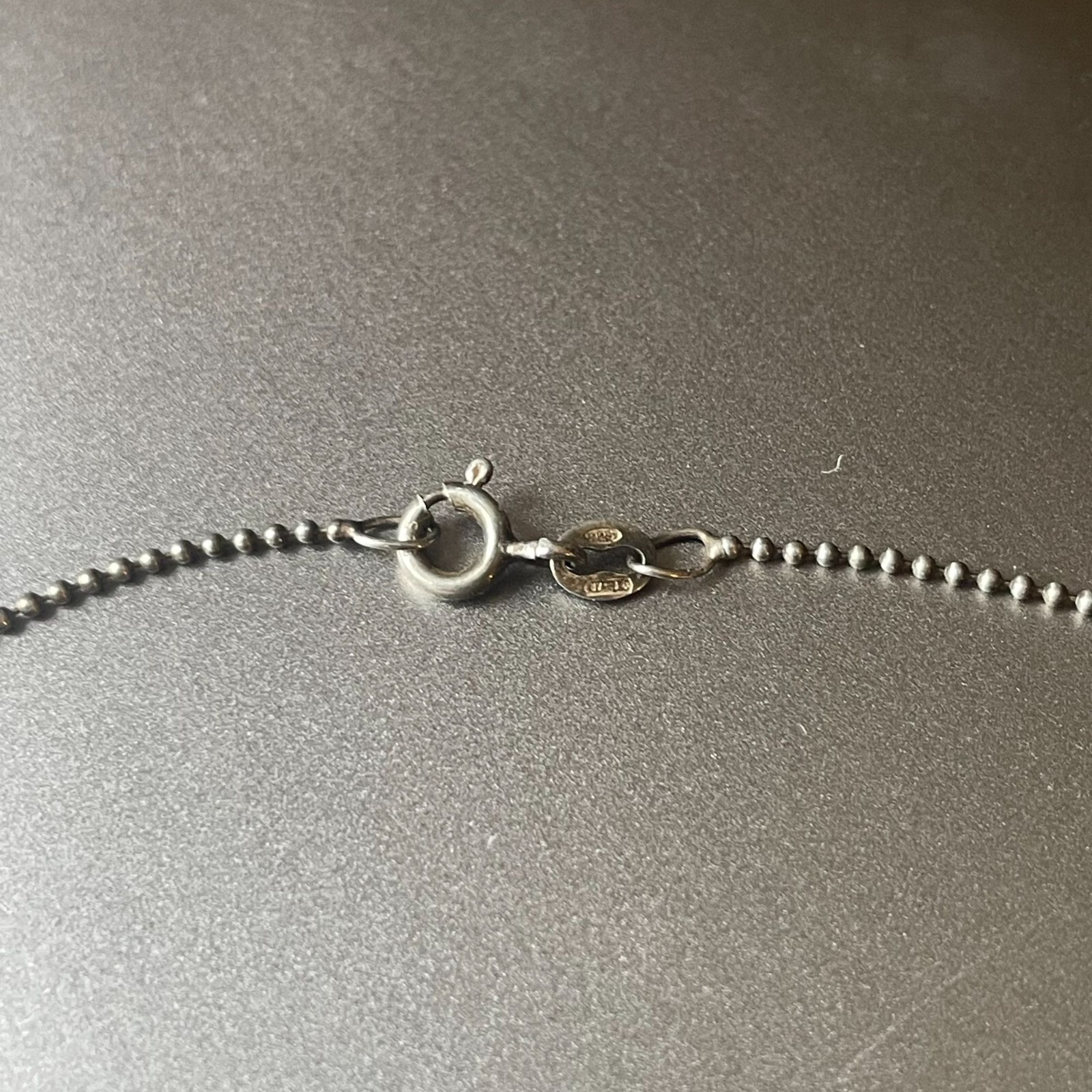 925 Sterling Silver Beaded Chain Male Gender Mars Symbol Necklace