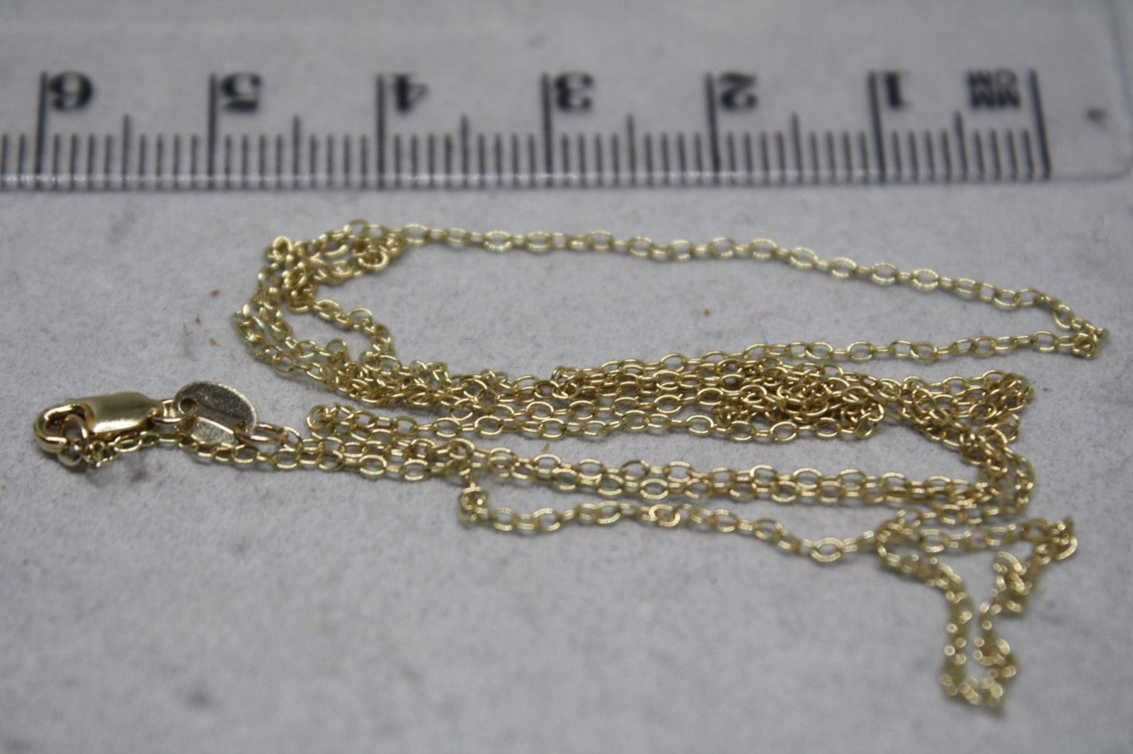 100% BRAND NEW 9K Solid Yellow Gold 1.2mm Link Necklace Chain 70cm Lobster Clasp