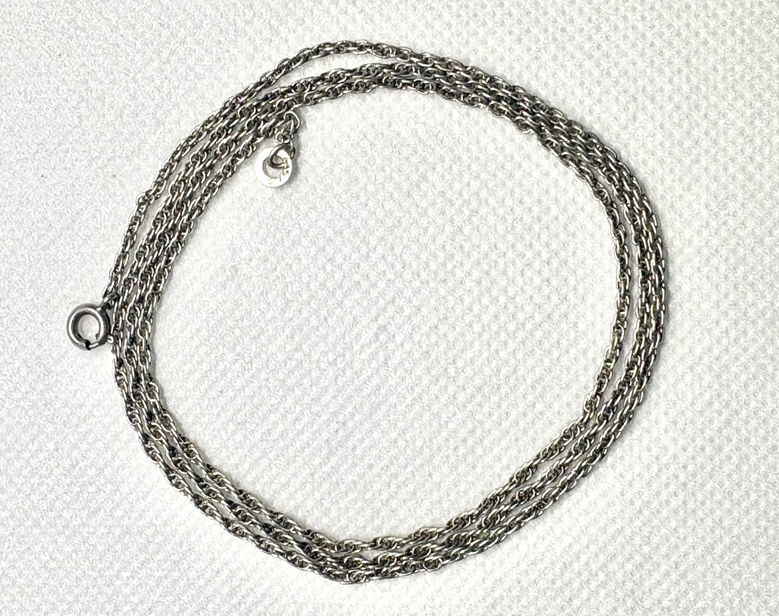 K61 FBM Germany 835 Silver Twisted Rope Chain Necklace 23”x2.5mm F.Binder (925)