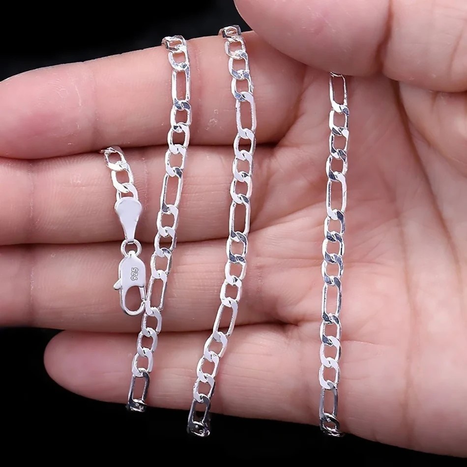 Solid 925 Sterling Silver 5.5MM Mariner Anchor Link Chain Necklace 16″-24″