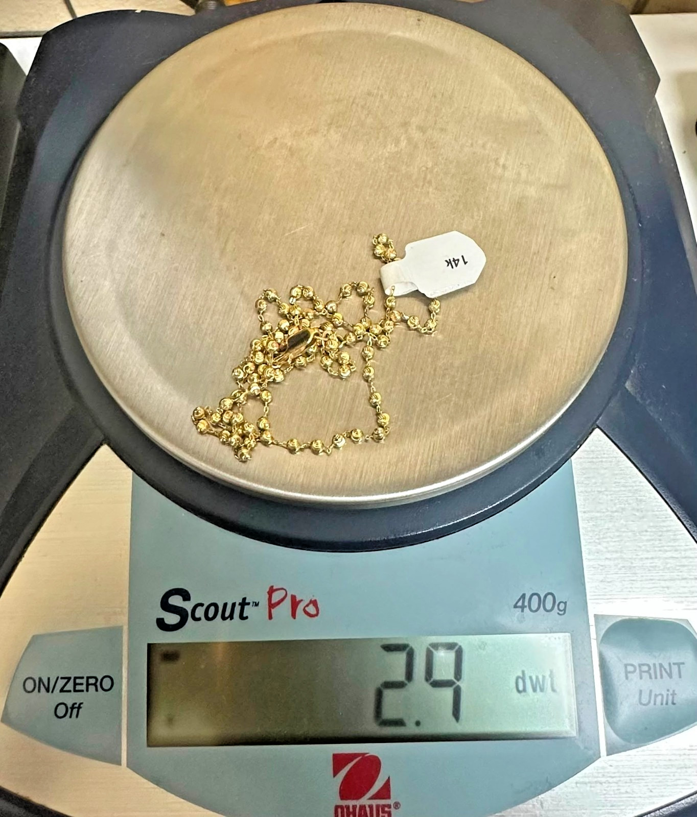 14K Beads Link Chain
