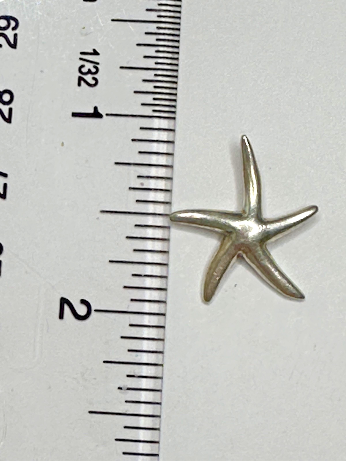 Sterling Silver Starfish Charm 925 Pendant Sea Life Beach nautical