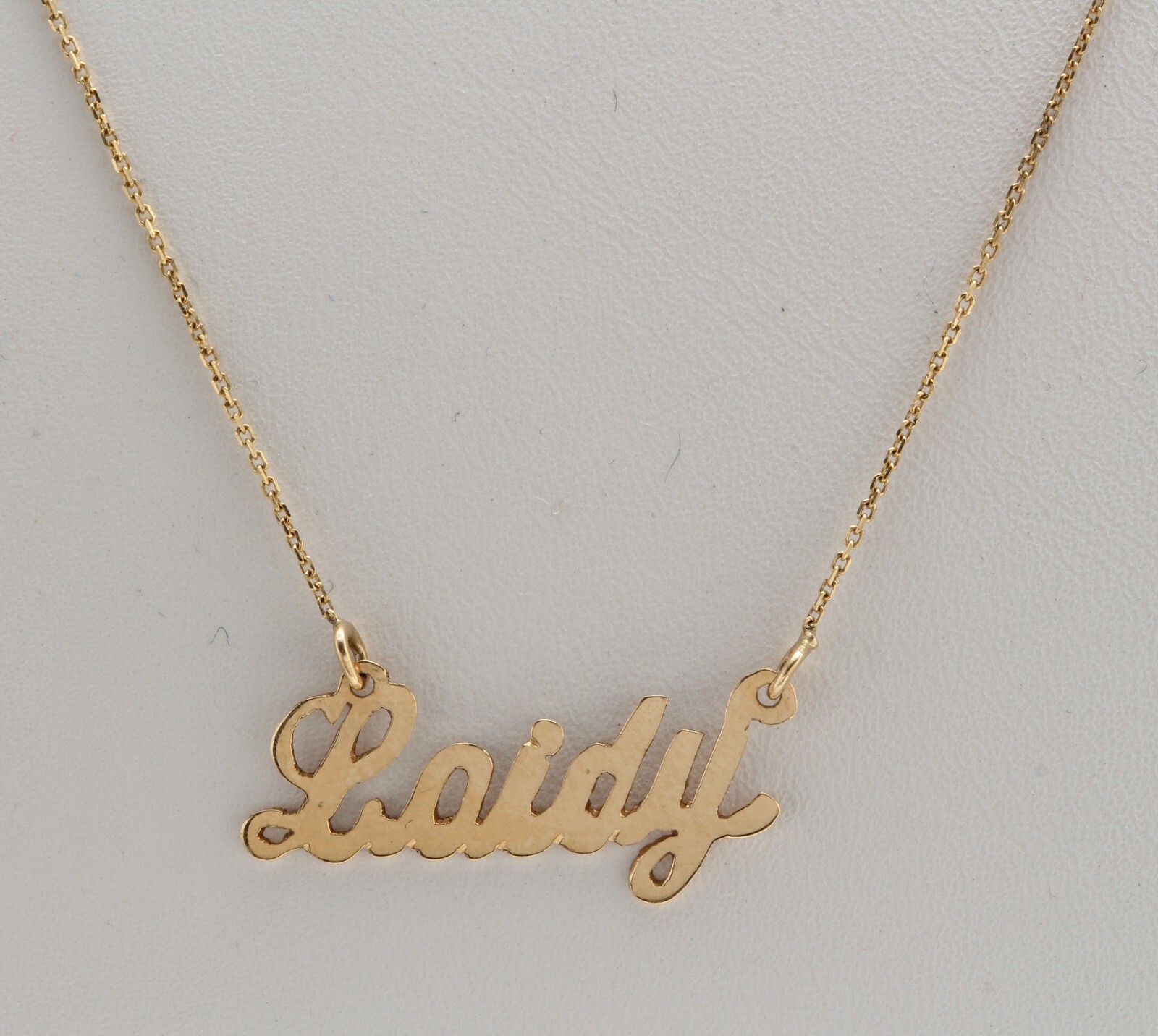 Any Name in 14K Solid Yellow Gold Pendant