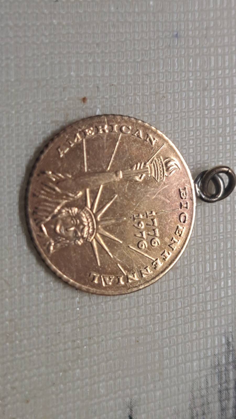 10kt Gold American Bicentennial Coin/pendant