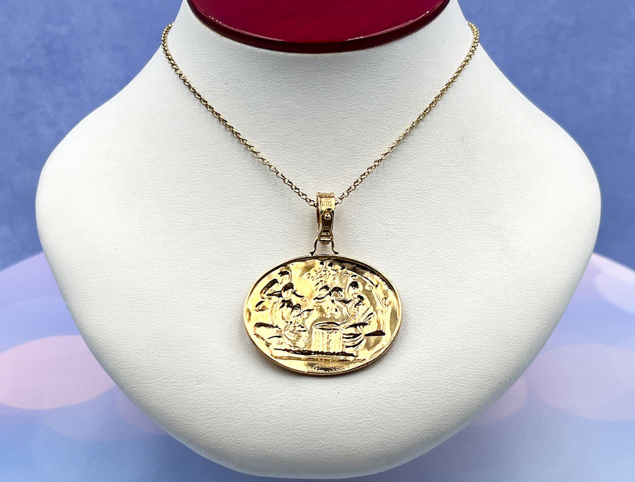 TAGLIAMONTE (2171P) 925/YGP Cameo Enhancer Pendant*Tribute to Maternity*Reg.$200
