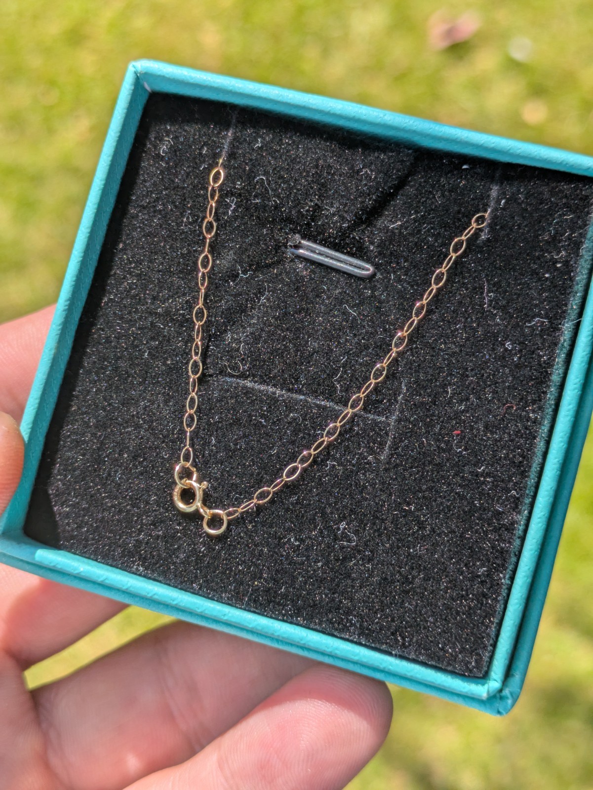 Ladies 9ct 375 Yellow Gold Fine Oval Link Necklace Chain 50cm